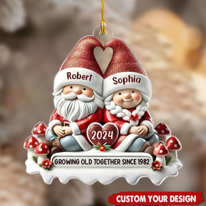 Couple Personalized Acrylic Ornament - Christmas Gift For Him, For Her