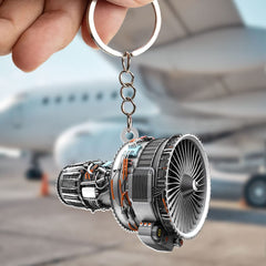 Mini Airplaine Engine Shape Keychain Lightweight Turbine - Temu