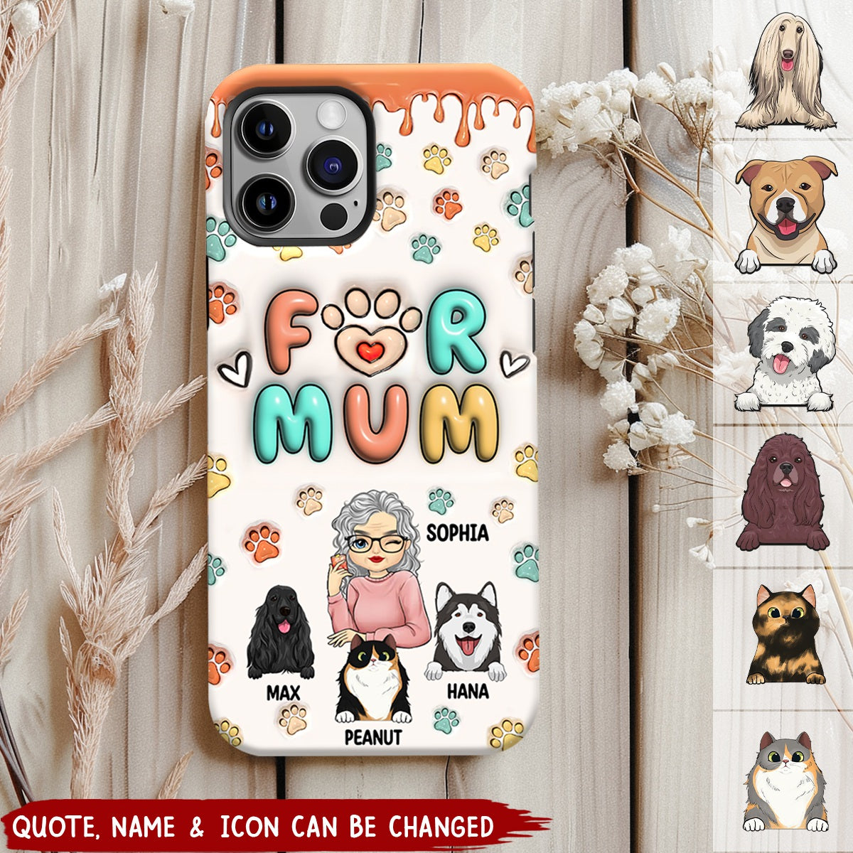 The Road To My Heart Is Filled With Paw Prints - Dog & Cat Personalized 3D Inflated Effect Printed Clear Phone Case - Gift For Pet Owners, Pet Lovers