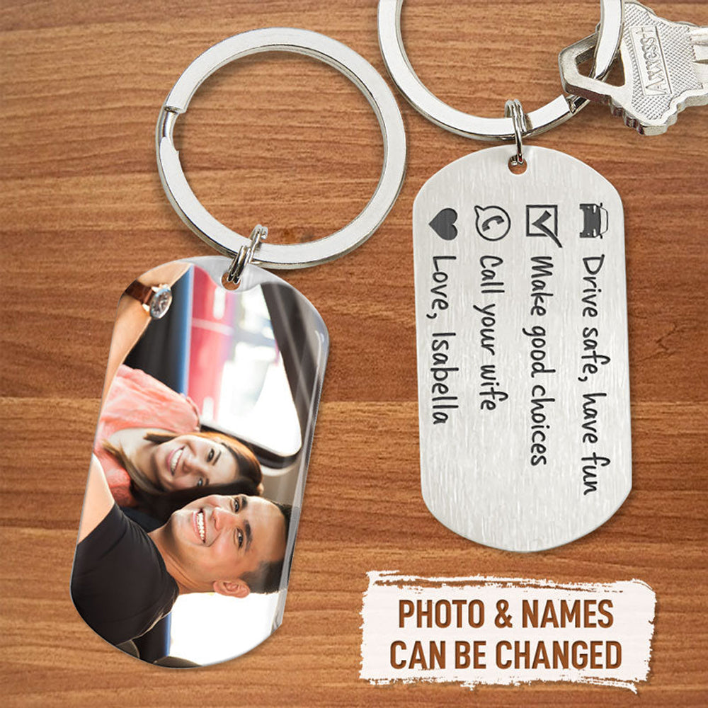 Photo Keychain, Personalized Photo Gifts, Custom Gift For