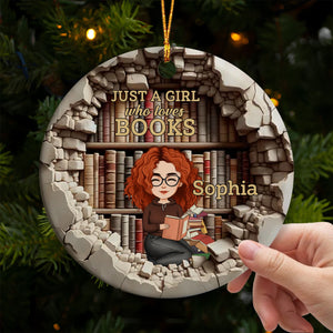 Books Are The Keys To The Magic Of The Universe - Personalized Ceramic Ornament - Christmas Gift For Book Lovers