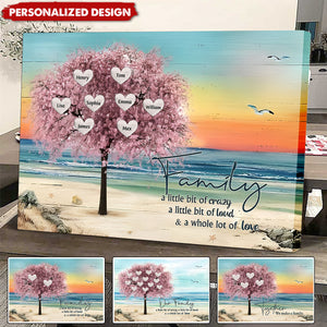 Together We Make A Family - Personalized Canvas