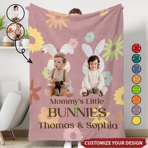 Custom Baby Photo Blanket - Personalized Blanket, Easter Gift For Family Members