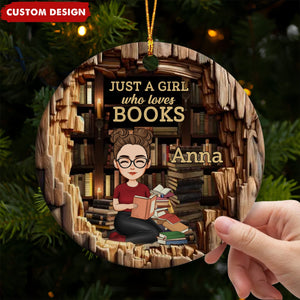 Reading Fuels My Soul - Personalized Ceramic Ornament - Christmas Gift For Book Lovers