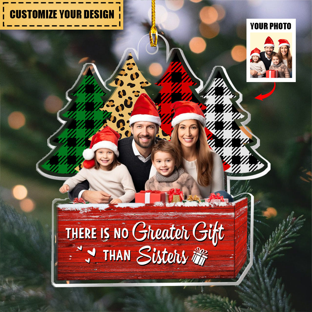 There's No Greater Gift Than Friendship - Personalized Acrylic Photo Ornament