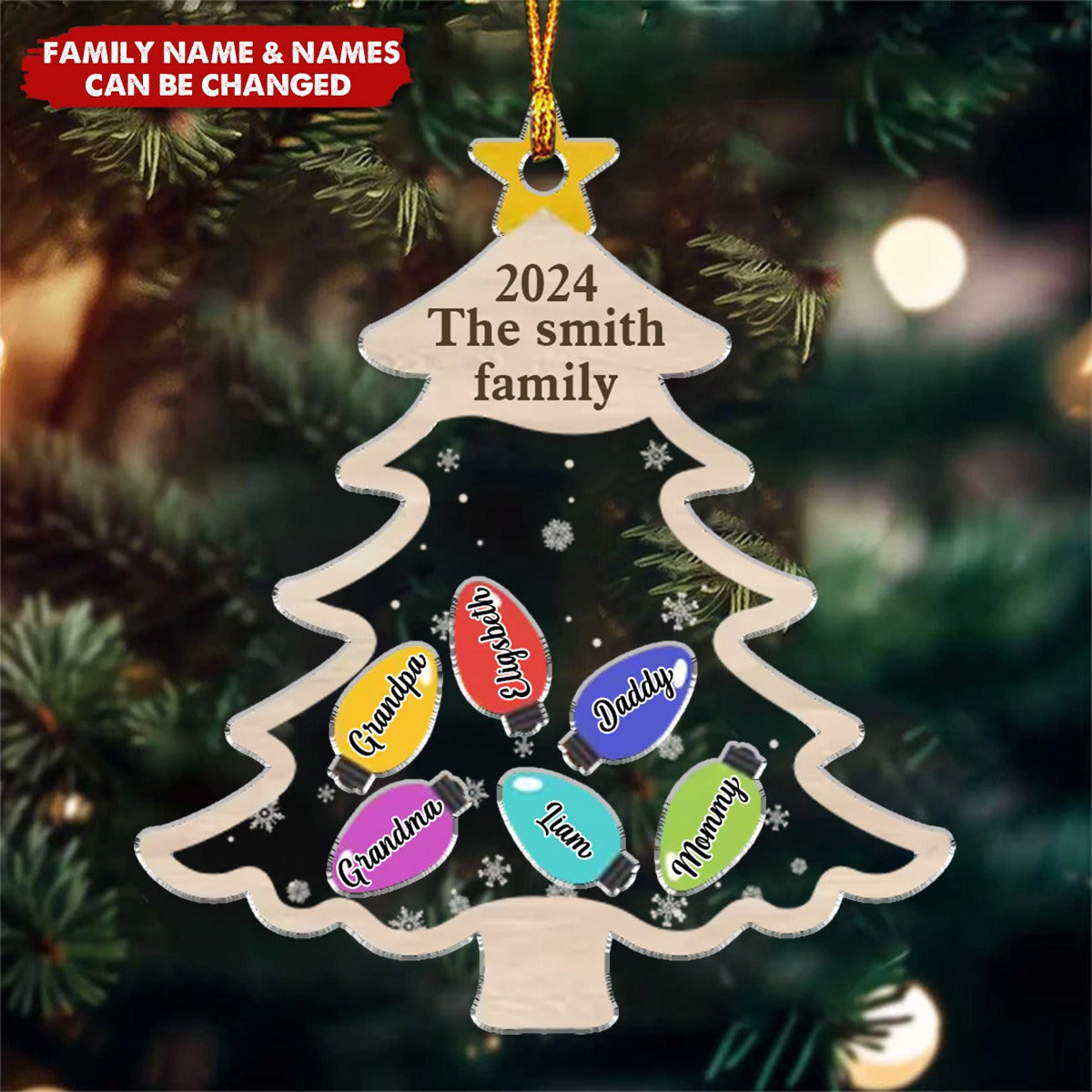 The Christmas Tree - Family Personalized Custom Ornament