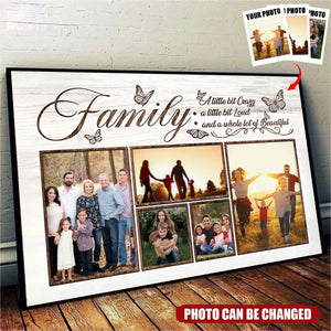 Family Photo Collage - Custom Photo Canvas Prints Gifts For Grandparents, Family