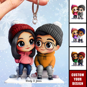 It's You & Me - Personalized Couple Keychain