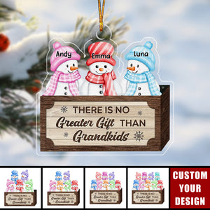 Personalized Grandchildren Names Ornament, Winter Family Gift, Christmas Gifts for Grandparents