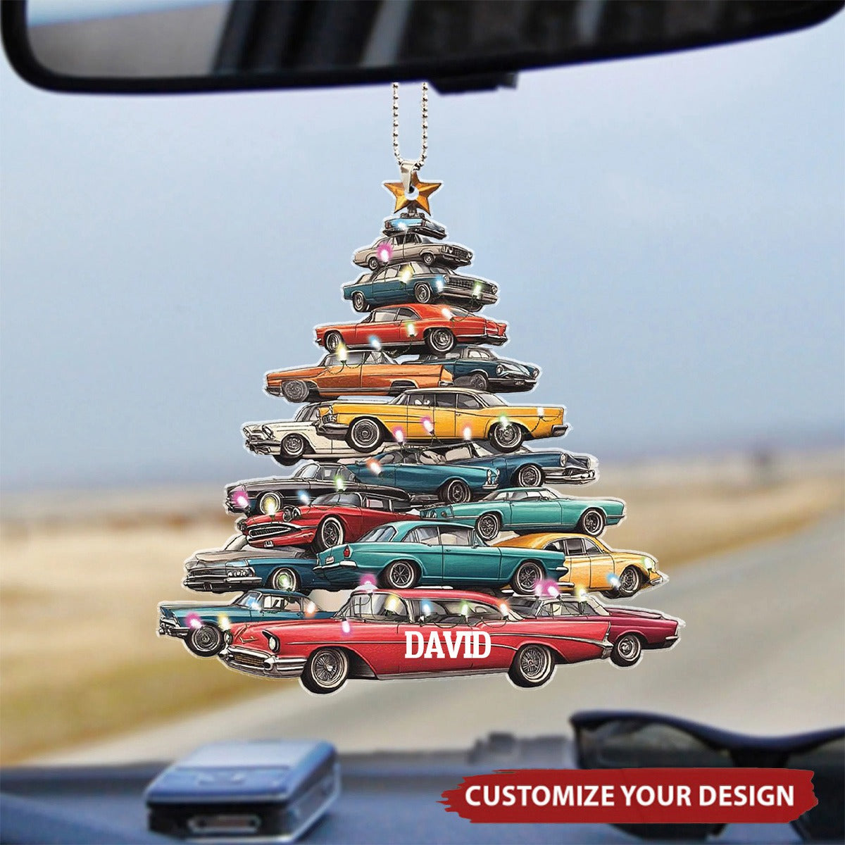 Muscle Car Collection Car Ornament - Personalized Car Tree Ornament