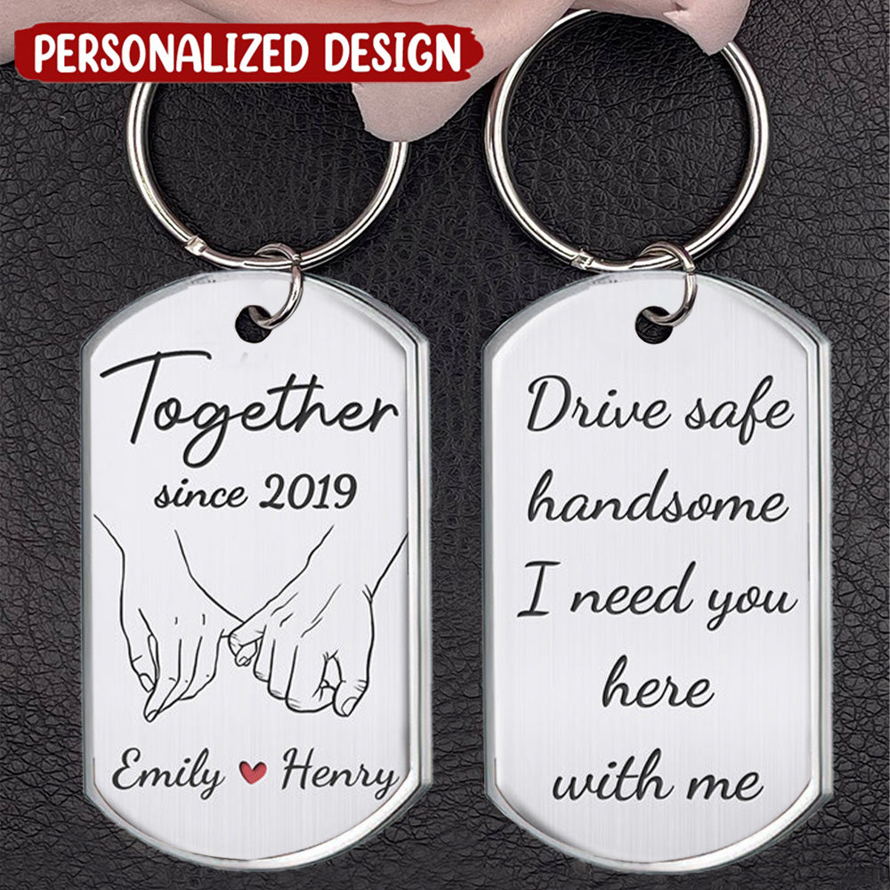 I Need You Here With Me - Couple Personalized Custom Keychain - Gift F -  youkoll