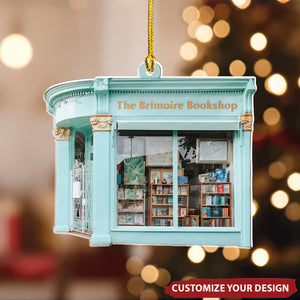 Personalized Bookstore Christmas Ornament - Gift For Book Lovers