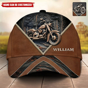 Motor Cycles Personalized Name Classic Cap, Gift For Biker