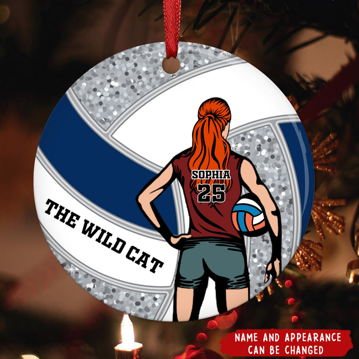 Personalized Gifts For Volleyball Players Ceramic Ornament