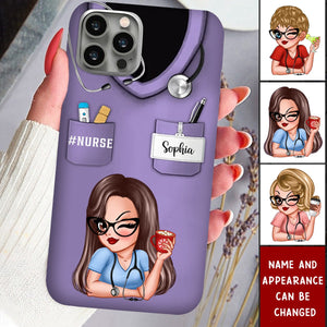 Nurse Life Pretty Doll Nurse Personalized Phone Case