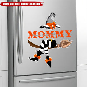 Personalized Gift For Mom Witch Halloween Decal