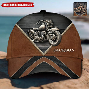 Motor Cycles Personalized Name Classic Cap, Gift For Biker