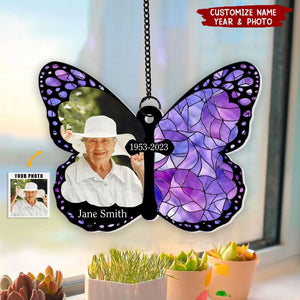 Sympathy Gift For Family Members-  Personalized Window Hanging Suncatcher Ornament