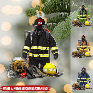 Personalized Gifts For Firefighter Christmas Ornament