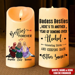 Our Laughs Are Limitless Our Memories Are Countless - Personalized LED Candle