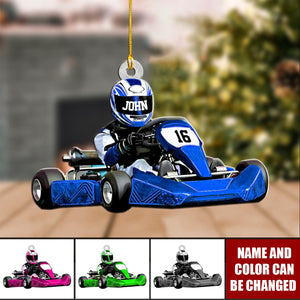 Personalized Race Car Christmas Ornament, Race Car Ornament, Gift For Race Car Lovers