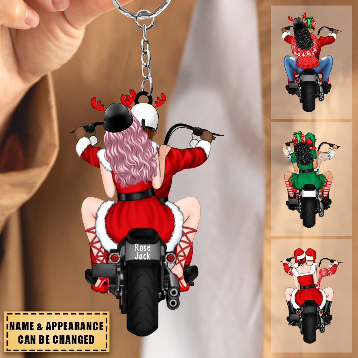 PERSONALIZED DIRT BIKE Boots Christmas Light Ornament - newsvips