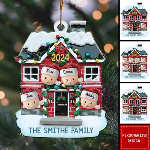 Christmas Good Cheer Is Found With Family- Family Personalized Acrylic Ornament - Christmas Gift For Family Members