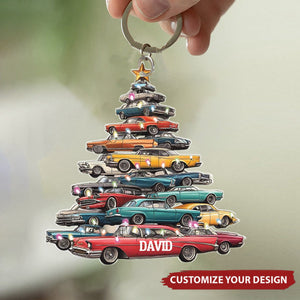 Muscle Car Collection Keychain - Personalized Car Tree Keychain