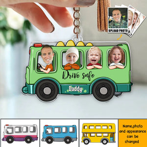 Drive Safe Mommy - Personalized Photo Keychain