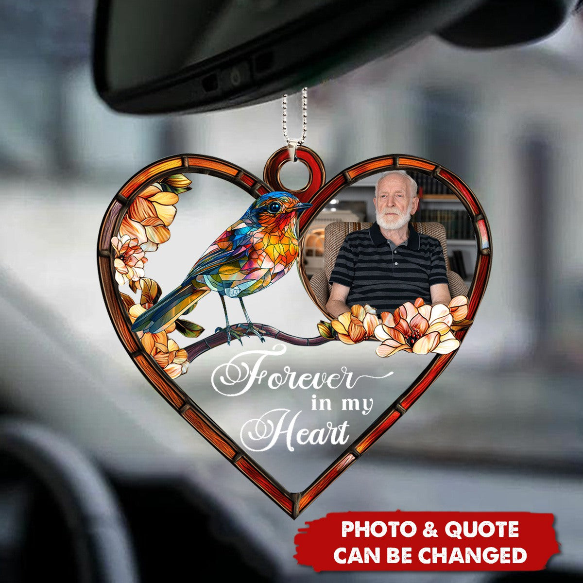 I'm Always With You - Personalized Photo Acrylic Car Ornament