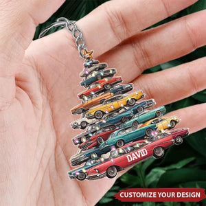 Muscle Car Collection Keychain - Personalized Car Tree Keychain