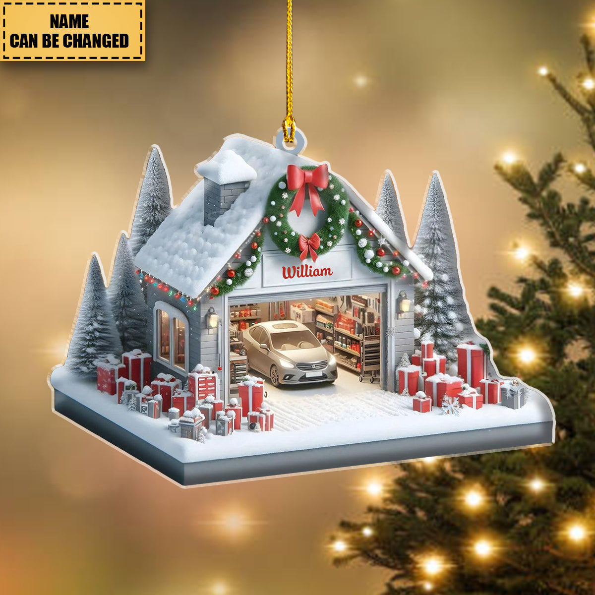 Personalized Auto Care Christmas Ornament - Xmas Tree Decoration