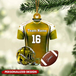 Personalized Name Football Ornaments 2024