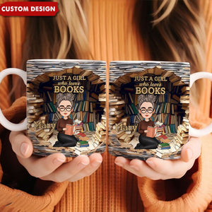 A Book A Day Keeps Reality Away - Personalized Custom Mug - Christmas Gift For Book Lovers