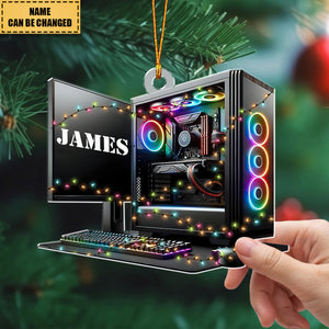 Custom Gaming Computer Christmas Ornament - Loved Gaming Computer Ornament