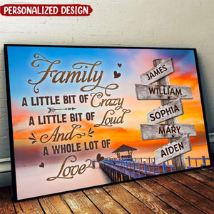 Family Canvas Wall Art - Personalized Canvas