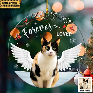 Forever Loved Pet Loss - Personalized Acrylic Photo Ornament