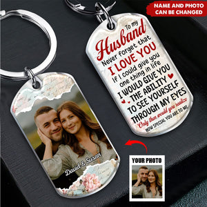 Heartfelt Message For Husband, Love And Appreciation - Personalized Custom Keychain