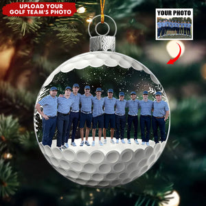 Golf Team - Personalized Photo Acrylic Ornament, Christmas Gift For Golf Lover