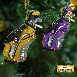 Personalized Golf Bag Ornament- Gift For Golfer