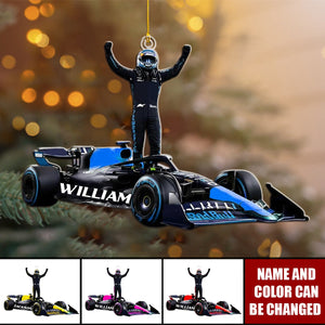 Personalized Race Car Christmas Ornament, Gift For Race Car Lovers