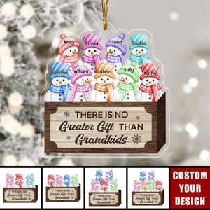 Personalized Grandchildren Names Ornament, Winter Family Gift, Christmas Gifts for Grandparents