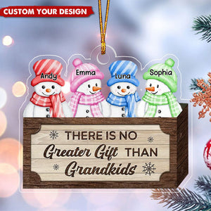 Personalized Grandchildren Names Ornament, Winter Family Gift, Christmas Gifts for Grandparents