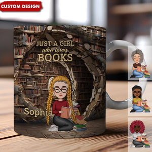 Books Are The Treasured Wealth Of The World - Personalized Mug - Christmas Gift For Book Lovers