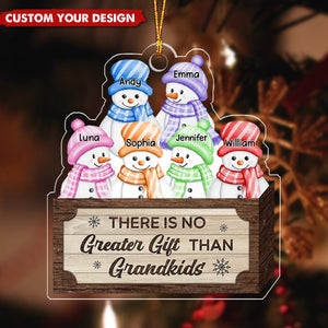 Personalized Grandchildren Names Ornament, Winter Family Gift, Christmas Gifts for Grandparents