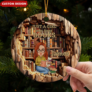 Books Are The Mirrors Of The Soul - Personalized Ceramic Ornament - Christmas Gift For Book Lovers