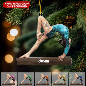 Gymnastics Personalized Ornament, Unique Gift for Gymnasts