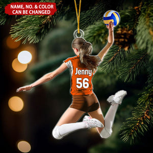 Volleyball Girl Personalized Christmas Ornament, Gift For Volleyball Lovers