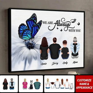 Butterfly I Am Always With You Memorial Personalized Poster