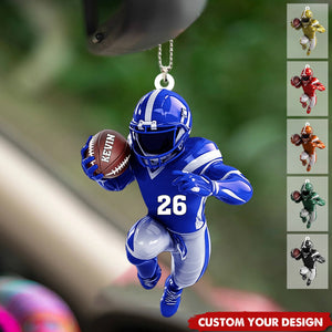 American Football Personalized Ornament, Gift For American Football Lovers